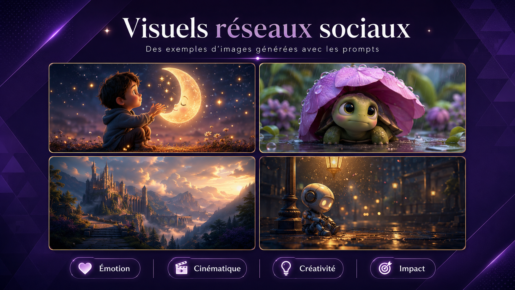 Aperçu de prompts pour réseaux sociaux