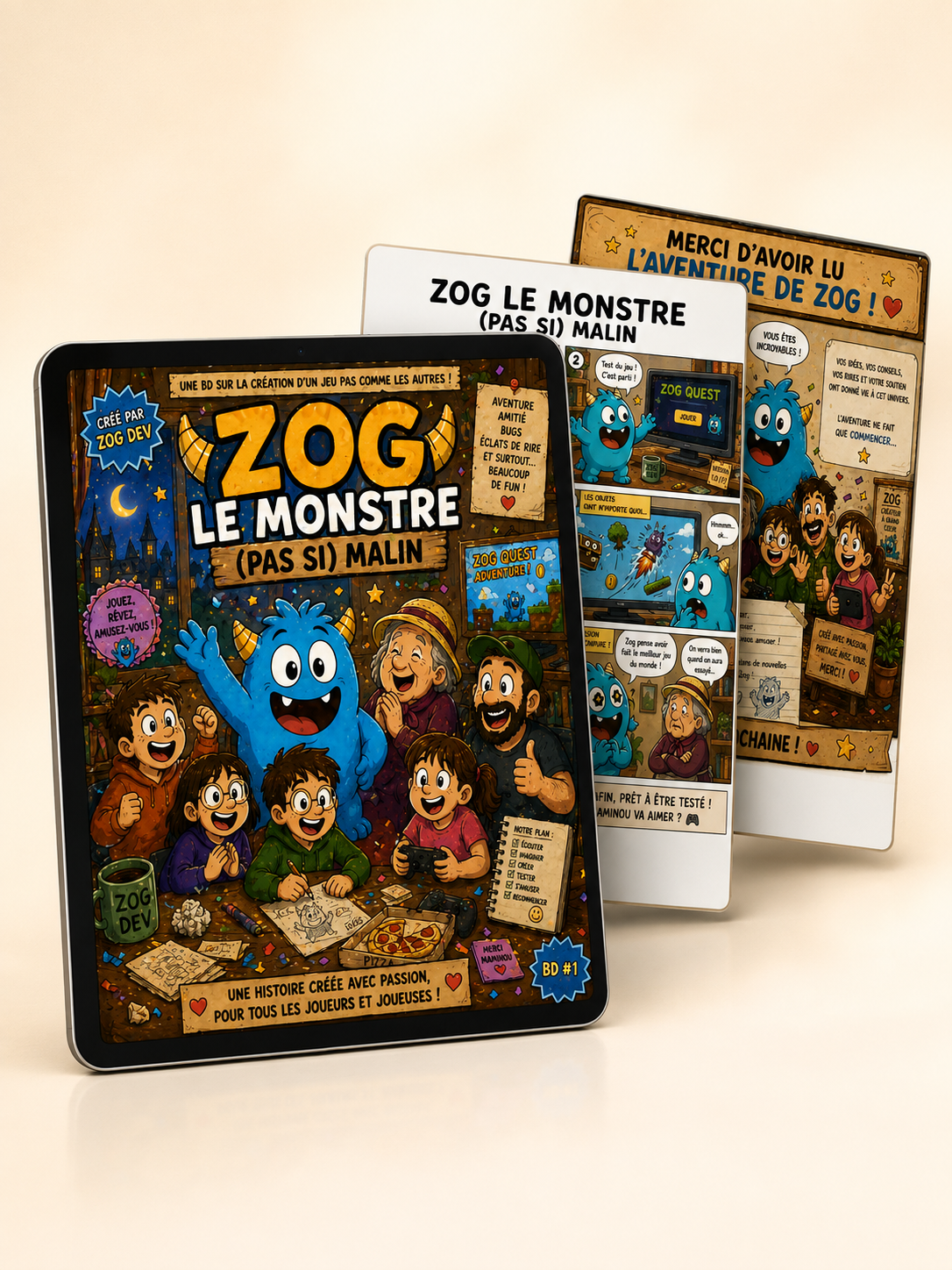 Aperçu intérieur de la BD Zog le Monstre
